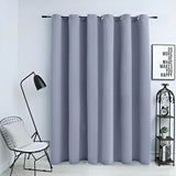 vidaXL Blackout Curtain with Metal Rings 290x245 cm Black