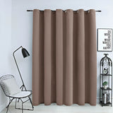vidaXL Blackout Curtain with Metal Rings 290x245 cm Black