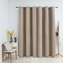 vidaXL Gordijn verduisterend avec anneaux métalliques 290x245 cm noir