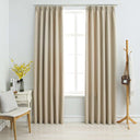 vidaXL Gordijnen verduisterend avec haken 2 st 140x175 cm noir