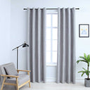vidaXL Rideaux occultants à œillets 2 pcs 140x175 cm anthracite