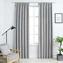 vidaXL Rideaux occultants avec crochets 2 pcs 140x175 cm anthracite
