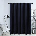 vidaXL Black Velvet Blackout Curtain with Rings 290x245 cm