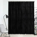 vidaXL Gordijn verduisterend avec haken 290x245 cm fluweel noir