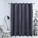 vidaXL Black Velvet Blackout Curtain with Rings 290x245 cm