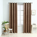 vidaXL Black Velvet Blackout Curtains with Rings 2 pcs 140x175 cm