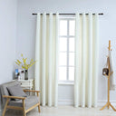 vidaXL Black Velvet Blackout Curtains with Rings 2 pcs 140x175 cm