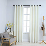 vidaXL Gordijn verduisterend met ringen 2 st 140x175 cm fluweel zwart