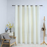 vidaXL Gordijn verduisterend met ringen 290x245 cm fluweel zwart