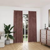 vidaXL Blackout Curtains 2 pcs with Hooks 140x175 cm Velvet Black