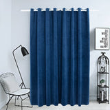 vidaXL Gordijn verduisterend met ringen 290x245 cm fluweel zwart
