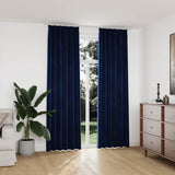 vidaXL Blackout Curtains 2 pcs with Hooks 140x175 cm Velvet Black