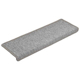 vidaXL Trapmatten 15 st 65x21x4 cm Antraciet Rechthoekige Rand