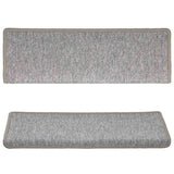 vidaXL Trapmatten 15 st 65x21x4 cm Antraciet Rechthoekige Rand