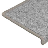 vidaXL Trapmatten 15 st 65x21x4 cm Antraciet Rechthoekige Rand
