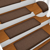 vidaXL Trapmatten 15 st 65x21x4 cm Antraciet Rechthoekige Rand