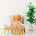 vidaXL Deken 130x170 cm polyester crèmekleurig
