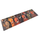 vidaXL Keukenmat wasbaar groenteprint 45x150 cm fluweel