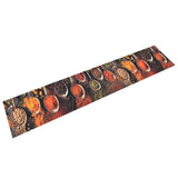 vidaXL Keukenmat wasbaar groenteprint 45x150 cm fluweel