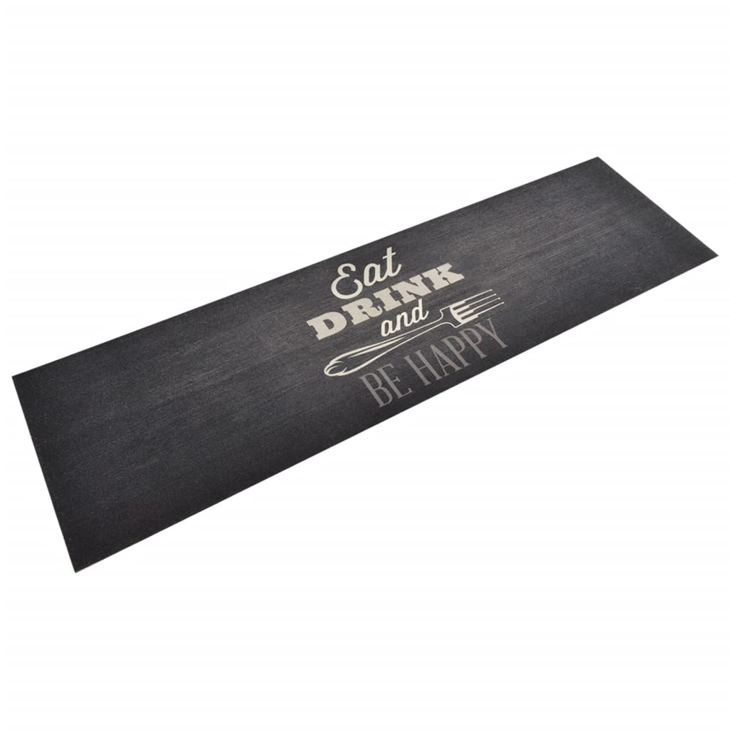 vidaXL Keukenmat wasbaar groenteprint 45x150 cm fluweel