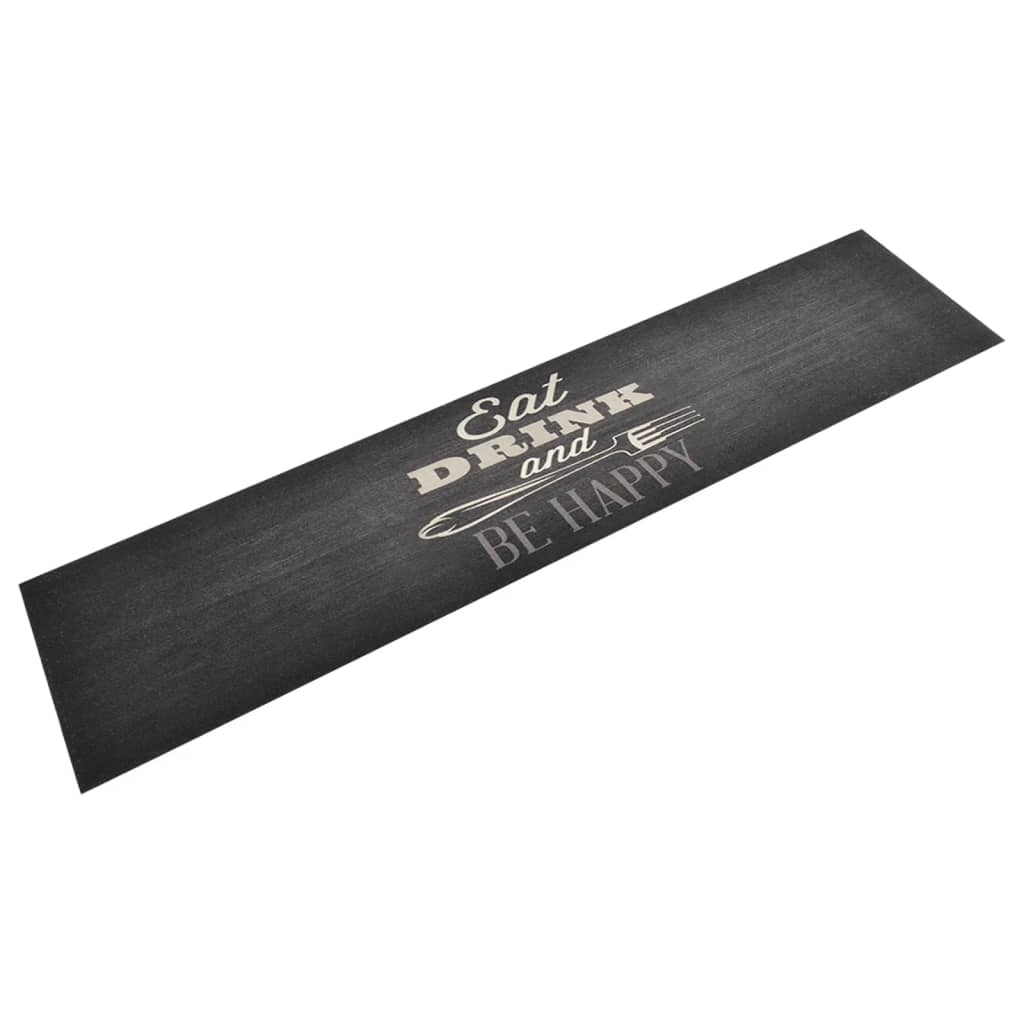 vidaXL Keukenmat wasbaar groenteprint 45x150 cm fluweel