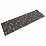 vidaXL Keukenmat wasbaar groenteprint 45x150 cm fluweel