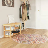 vidaXL Vloerkleed wasbaar anti-slip 80x150 cm meerkleurig