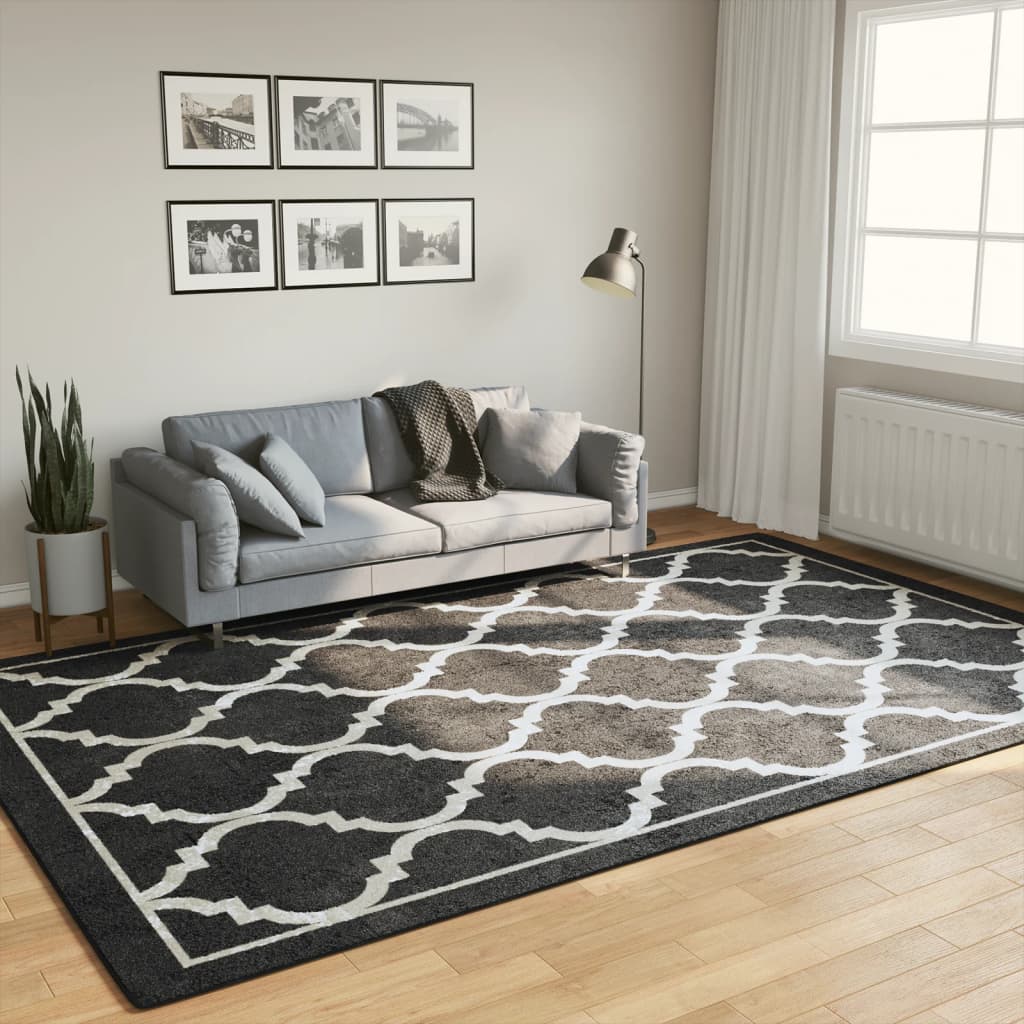 vidaXL Vloerkleed wasbaar anti-slip 80x150 cm meerkleurig