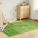 vidaXL Kids' Rug Football Pitch Washable Non-slip 160x230 cm Green
