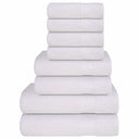 vidaXL 8-delige Handdoekenset FROGN 360 g/m² wit