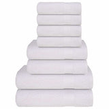 vidaXL 8-Piece Towel Set FROGN 360 gsm white