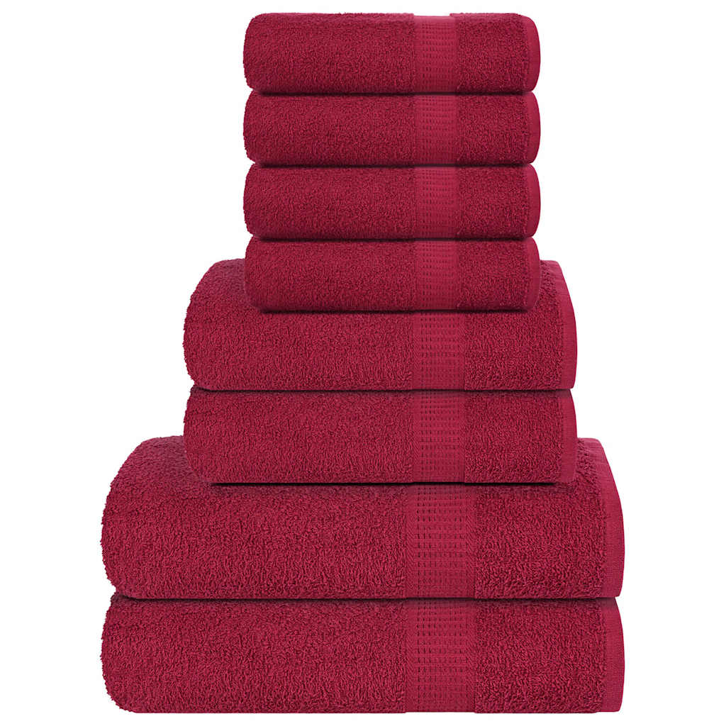 vidaXL 8-Piece Towel Set FROGN 360 gsm white