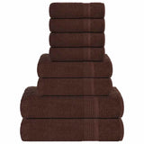 vidaXL 8-Piece Towel Set FROGN 360 gsm white