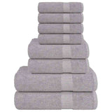 vidaXL 8-Piece Towel Set FROGN 360 gsm white