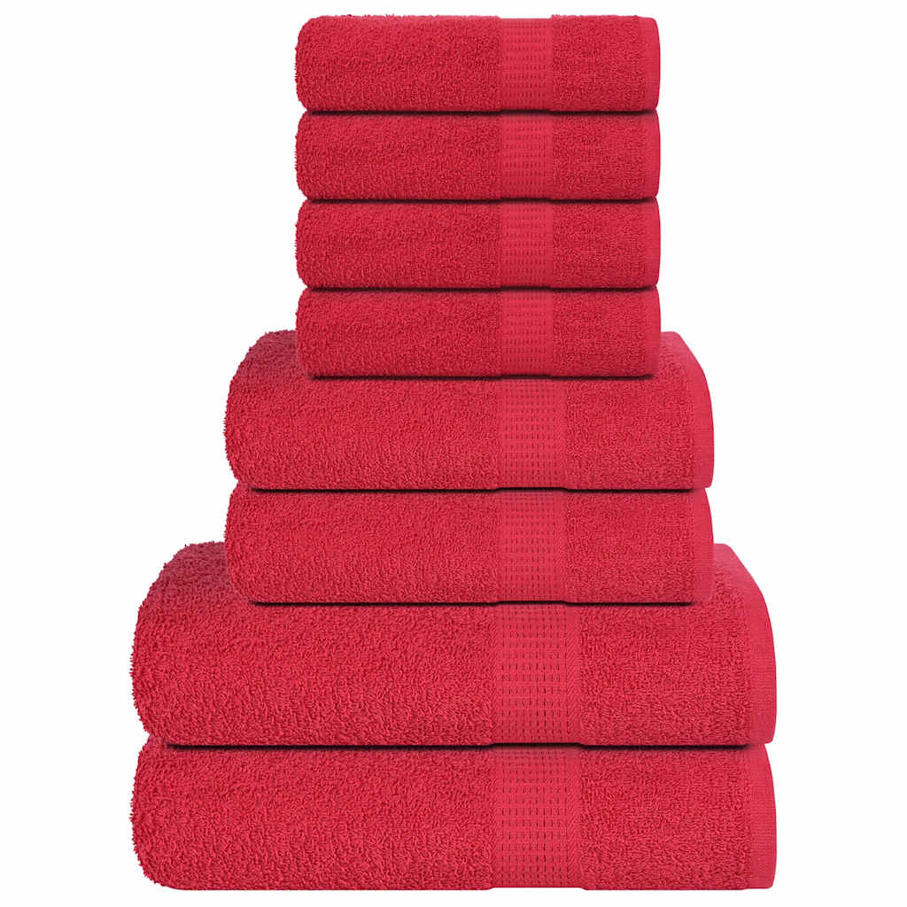 vidaXL 8-Piece Towel Set FROGN 360 gsm white