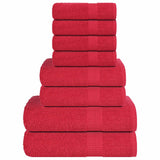 vidaXL 8-Piece Towel Set FROGN 360 gsm white
