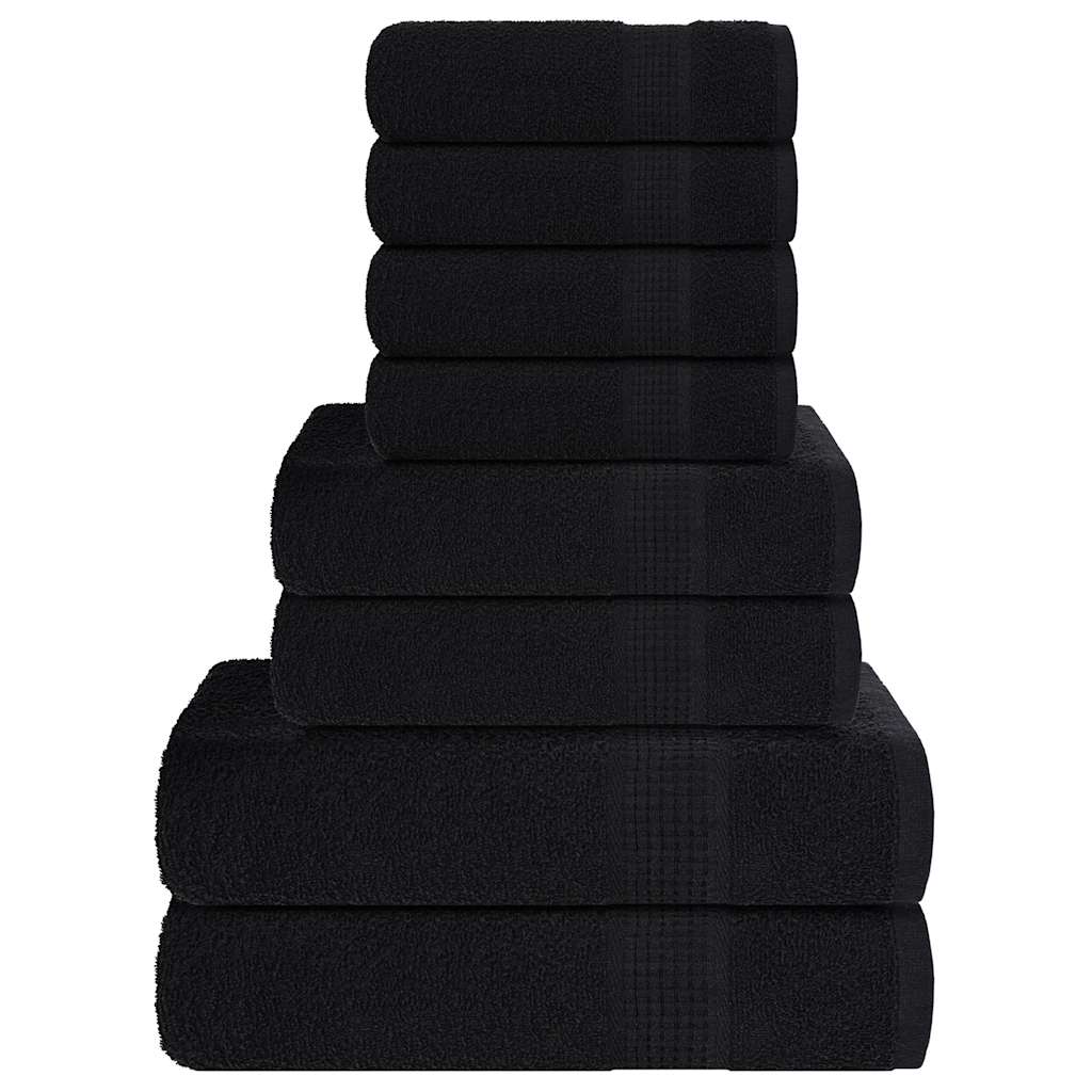 vidaXL 8-Piece Towel Set FROGN 360 gsm white