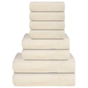 vidaXL 8-delige Handdoekenset FROGN 360 g/m² wit