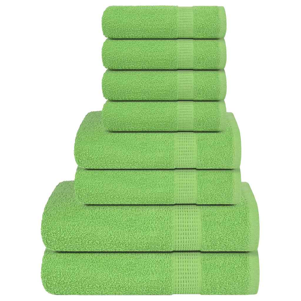 vidaXL 8-Piece Towel Set FROGN 360 gsm white