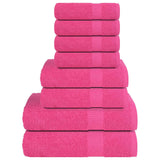 vidaXL 8-Piece Towel Set FROGN 360 gsm white