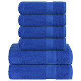 vidaXL 6-piece Towel Set FROGN 360 gsm white