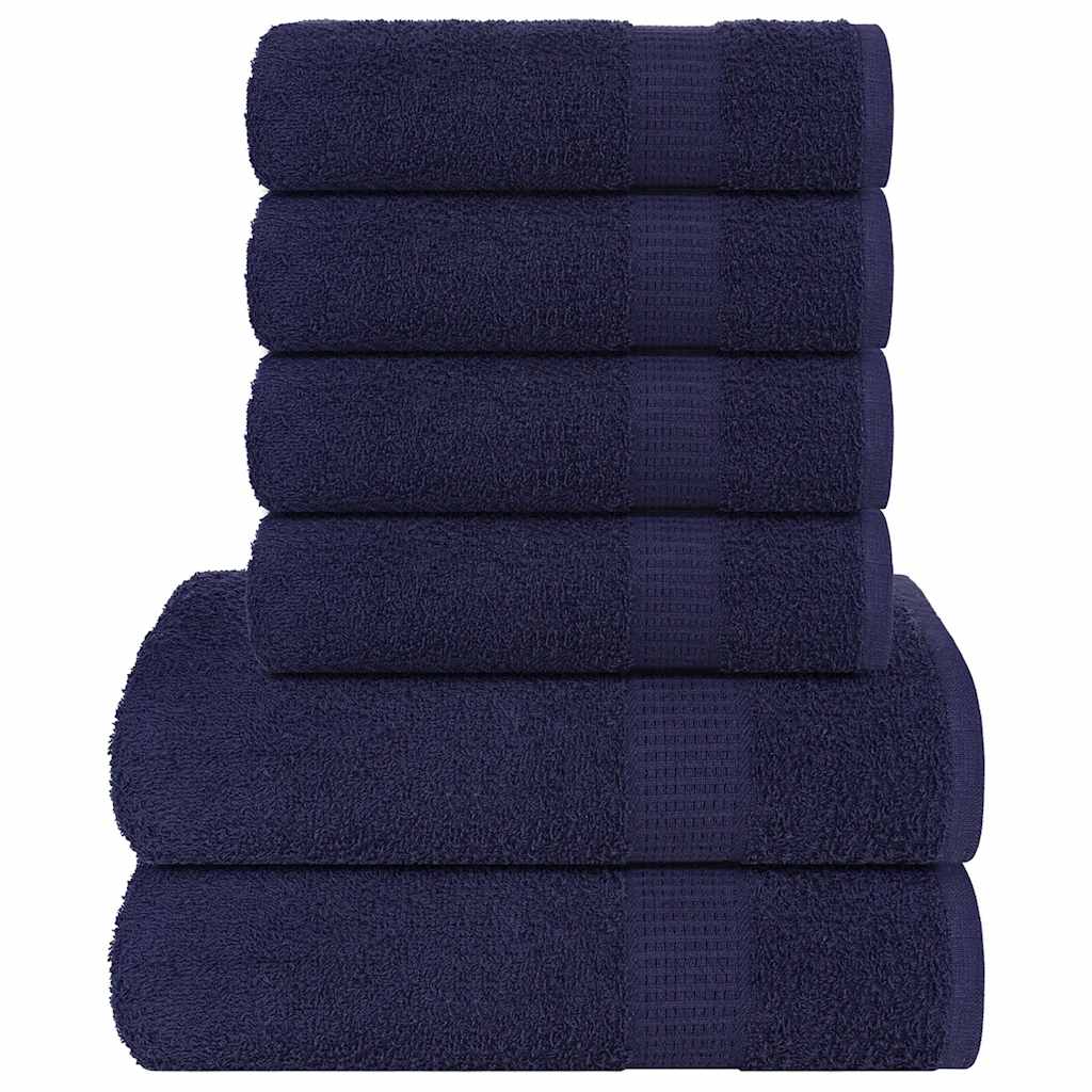 vidaXL 6-piece Towel Set FROGN 360 gsm white