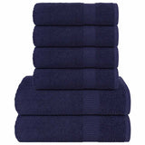 vidaXL 6-piece Towel Set FROGN 360 gsm white