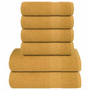 vidaXL 6-delige Handdoekenset FROGN 360 g/m² wit