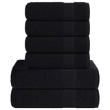 vidaXL 6-piece Towel Set FROGN 360 gsm white