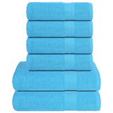 vidaXL 6-piece Towel Set FROGN 360 gsm white