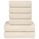 vidaXL 6-delige Handdoekenset FROGN 360 g/m² wit
