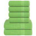 vidaXL 6-delige Handdoekenset FROGN 360 g/m² wit