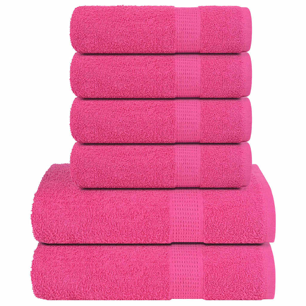 vidaXL 6-piece Towel Set FROGN 360 gsm white