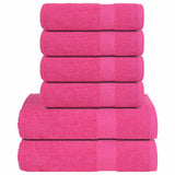 vidaXL 6-piece Towel Set FROGN 360 gsm white